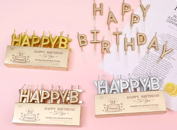 字母蠟燭 HAPPY BIRTHDAY Candles
