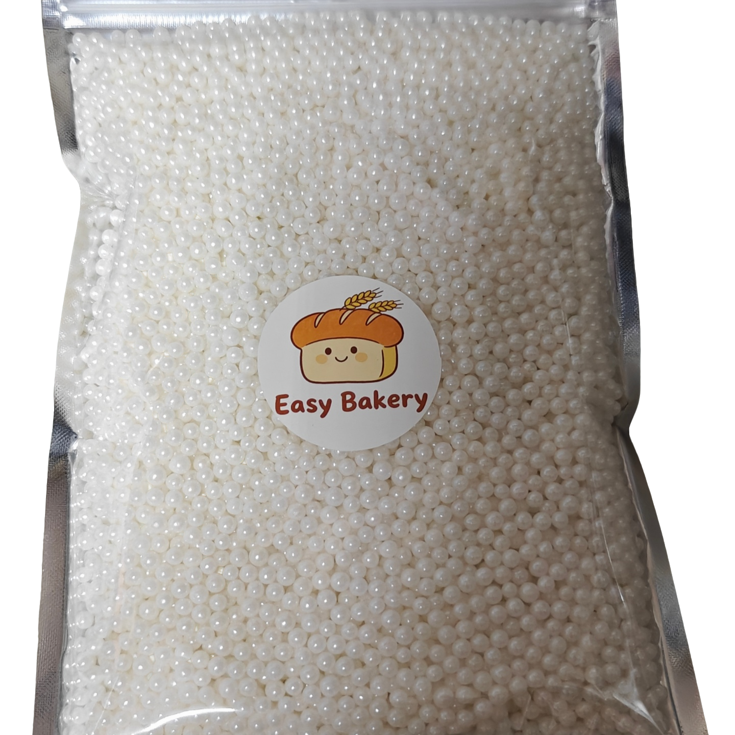 白色糖珠 Sugar White Pearl 4mm