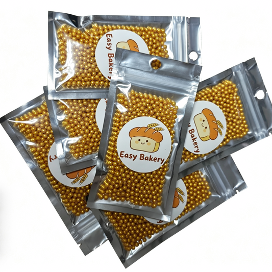 金色糖珠 Sugar Gold Pearl 4mm
