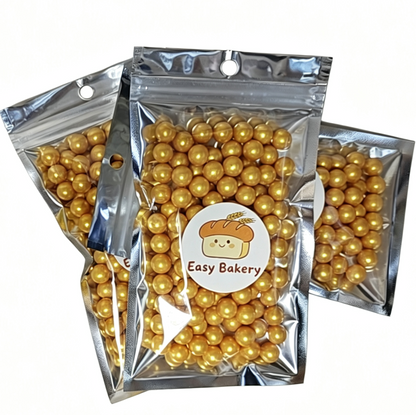 金色糖珠 Sugar Gold Pearl 10mm