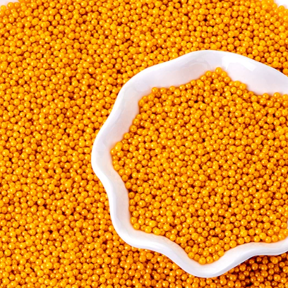 金色糖珠 Sugar Gold Pearl 2mm