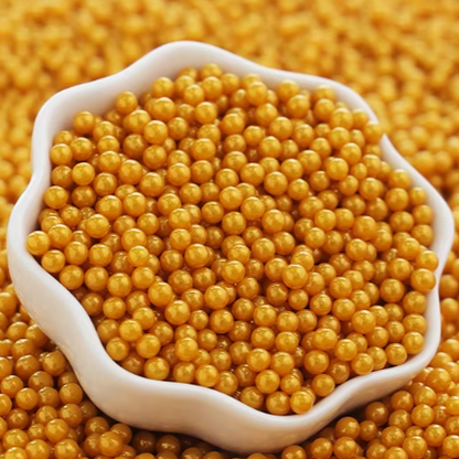 金色糖珠 Sugar Gold Pearl 4mm