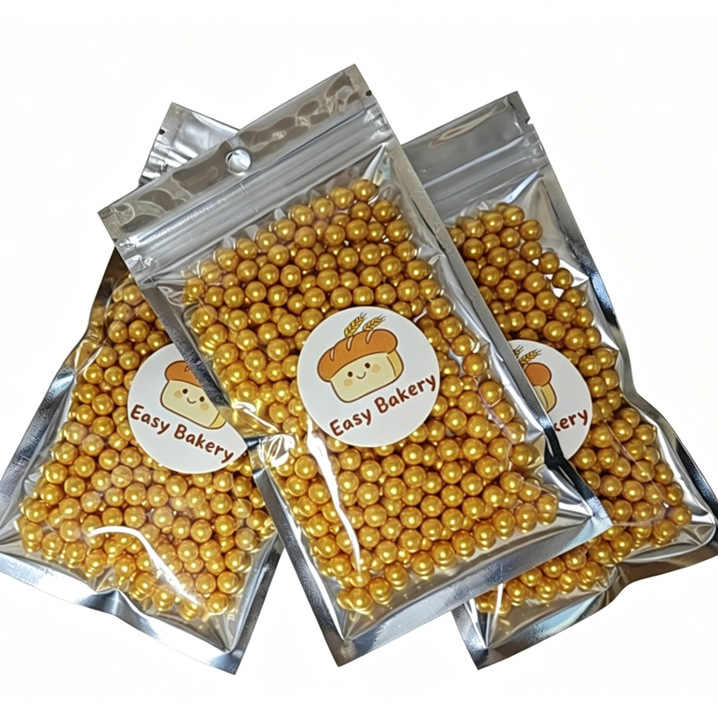金色糖珠 Sugar Gold Pearl 4mm