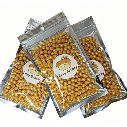 金色糖珠 Sugar Gold Pearl 4mm