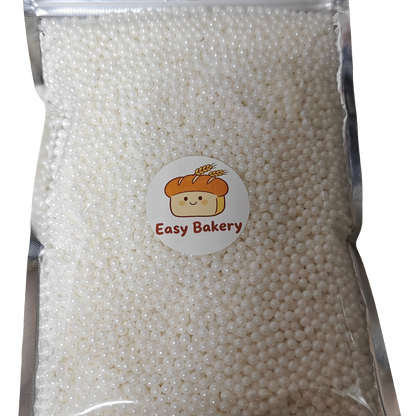 白色糖珠 Sugar White Pearl 4mm