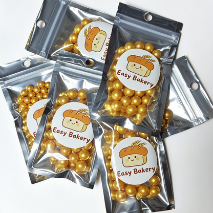金色糖珠 Sugar Gold Pearl 10mm
