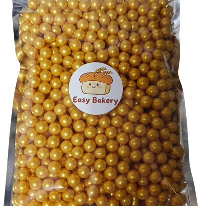 金色糖珠 Sugar Gold Pearl 10mm