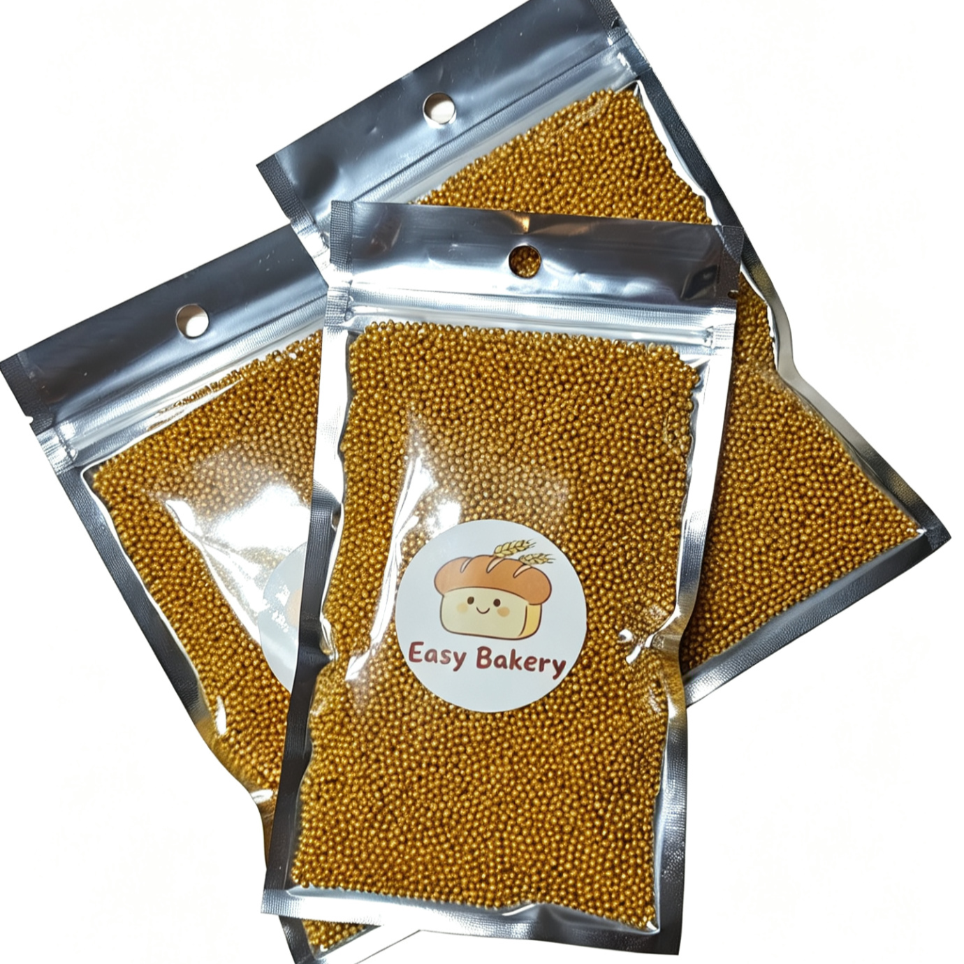 金色糖珠 Sugar Gold Pearl 2mm