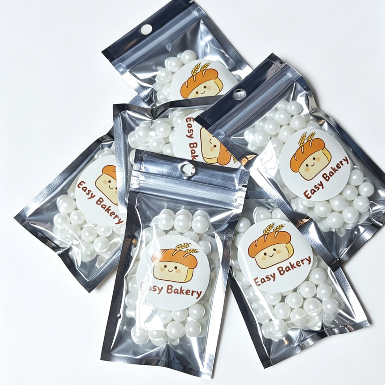 白色糖珠 Sugar White Pearl 10mm