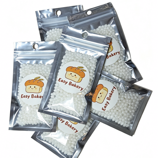 白色糖珠 Sugar White Pearl 4mm