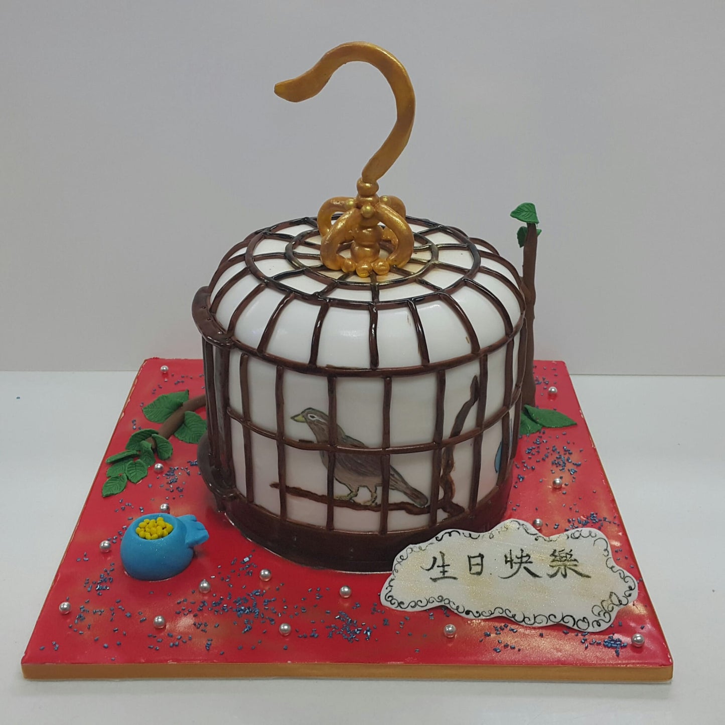 客制化3D蛋糕 - 雀籠