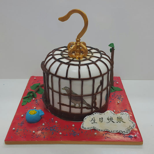 客制化3D蛋糕 - 雀籠